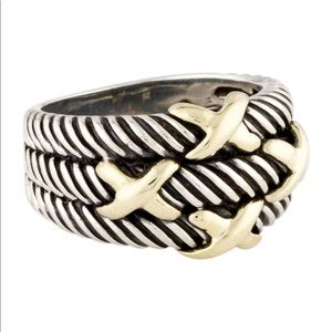 18 K Gold David Yurman Ring size 6.25